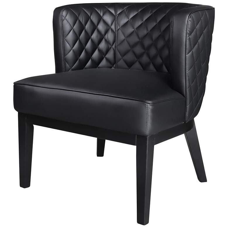Image 6 Boss Ava Black Quilted Diamond Accent Chair more views