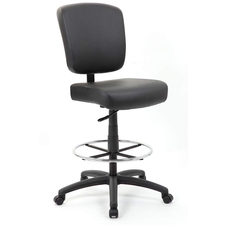 Image 1 Boss Black 300 lb. Heavy Duty Office Stool