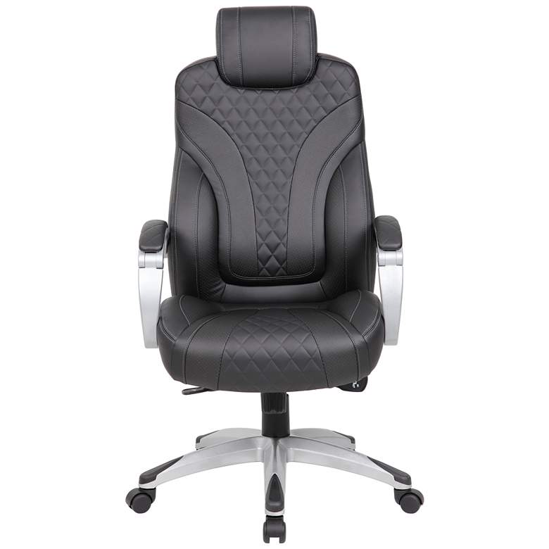 Image 4 Boss Black Adjustable Executive Hinged-Arm Office Chair more views