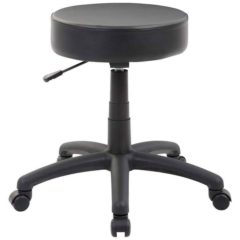 Image 1 Boss Black Antimicrobial Vinyl Dot Stool