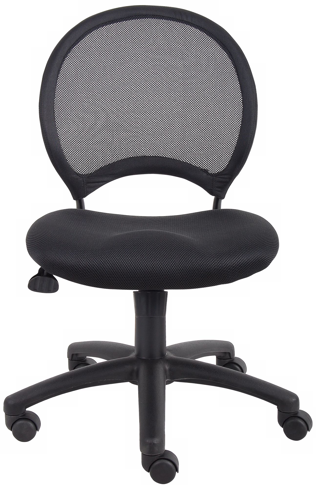 Image 3 Boss Black Armless Mesh Task Chair more views
