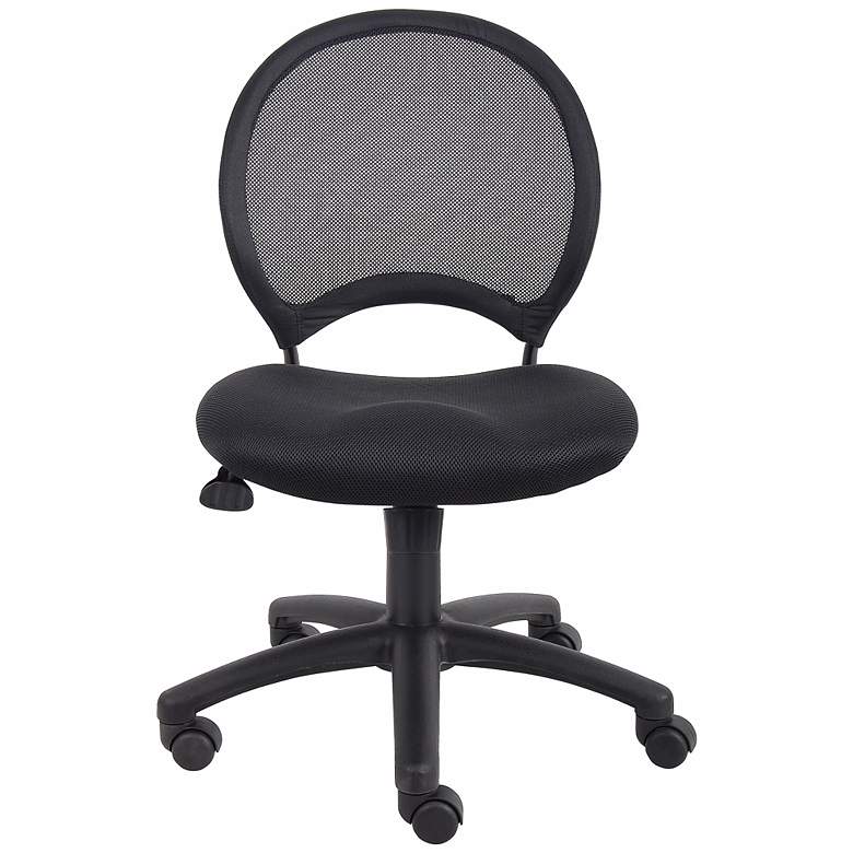 Image 3 Boss Black Armless Mesh Task Chair more views
