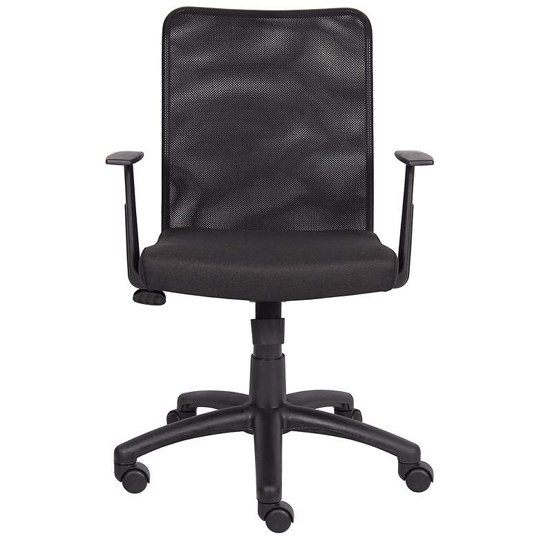 Image 3 Boss Black Budget Mesh Task Chair with T-Arms more views