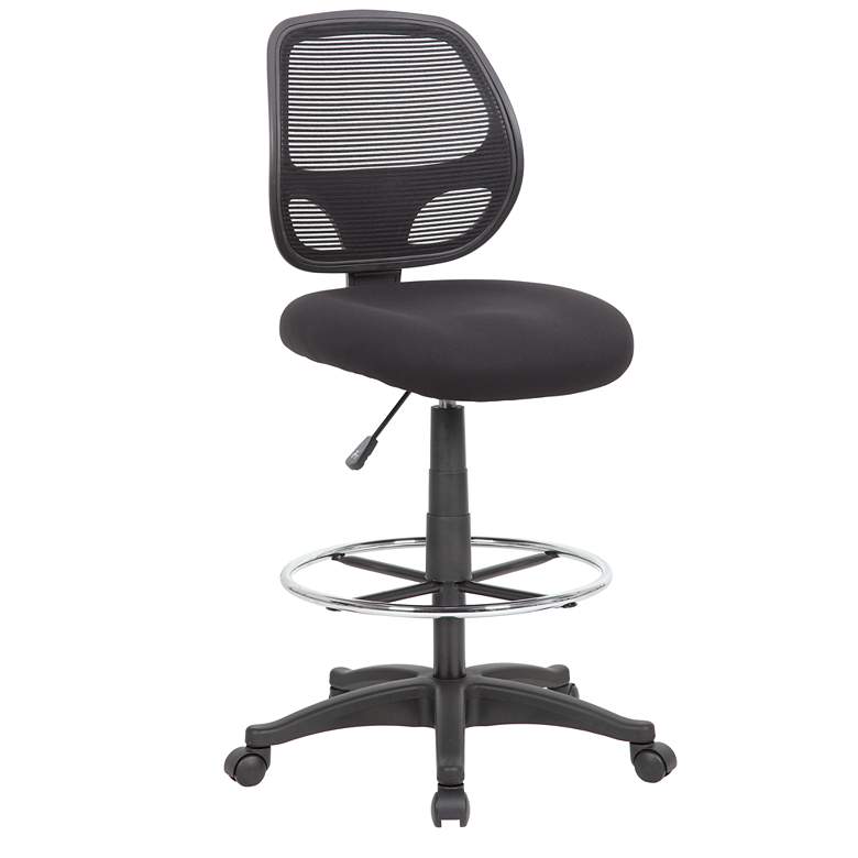 Image 1 Boss Black Commercial Grade Mesh Stool