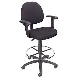 Image1 of Boss Black Ergonomic Works Adjustable Drafting Chair