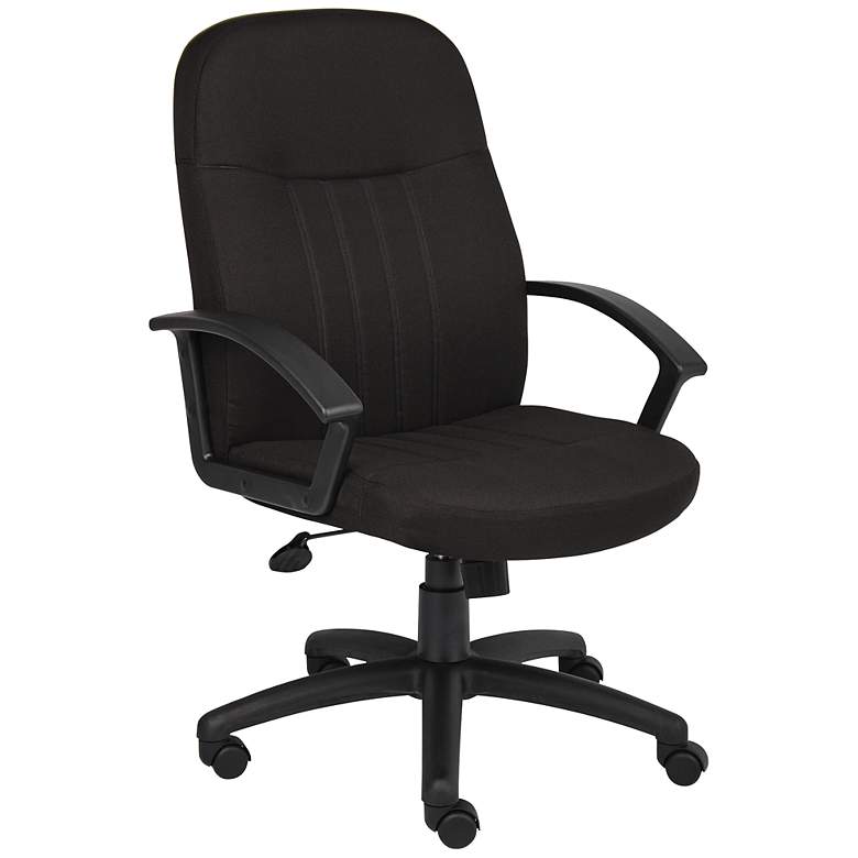 Image 1 Boss Black Fabric Mid-Back Managers Chair
