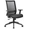 Boss Black Horizontal Mesh Back Antimicrobial Seat Task Chair