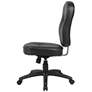 3_Boss Black Leather Adjustable Office Chair with Casters more views