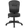 6_Boss Black Leather Adjustable Office Chair with Casters more views