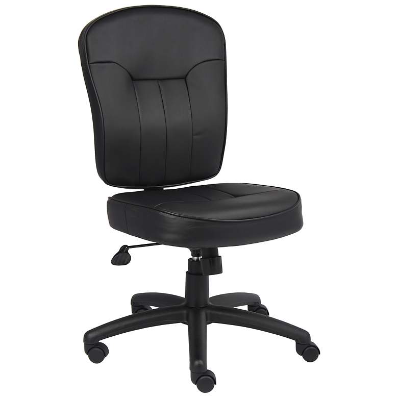 Image 1 Boss Black Leather Task Chair