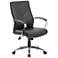 Boss Black LeatherPlus Adjustable Swivel Executive Chair