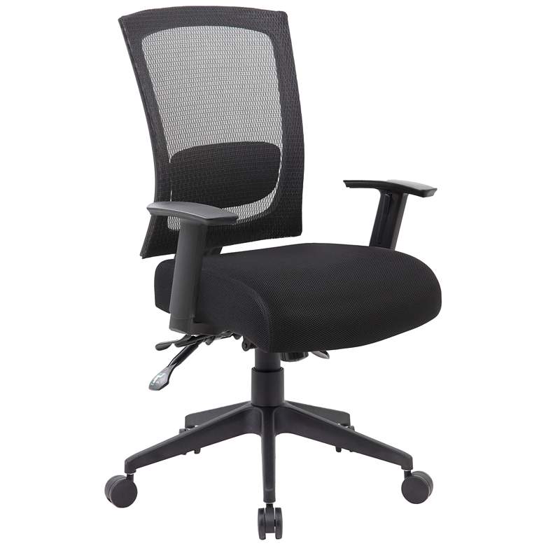 Image 1 Boss Black Mesh Back 3 Paddle Task Chair