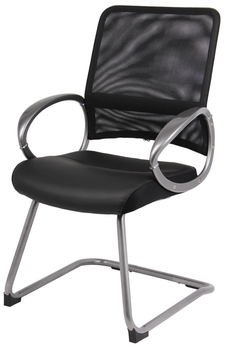 Image 2 Boss Black Mesh Fabric Guest Chair more views