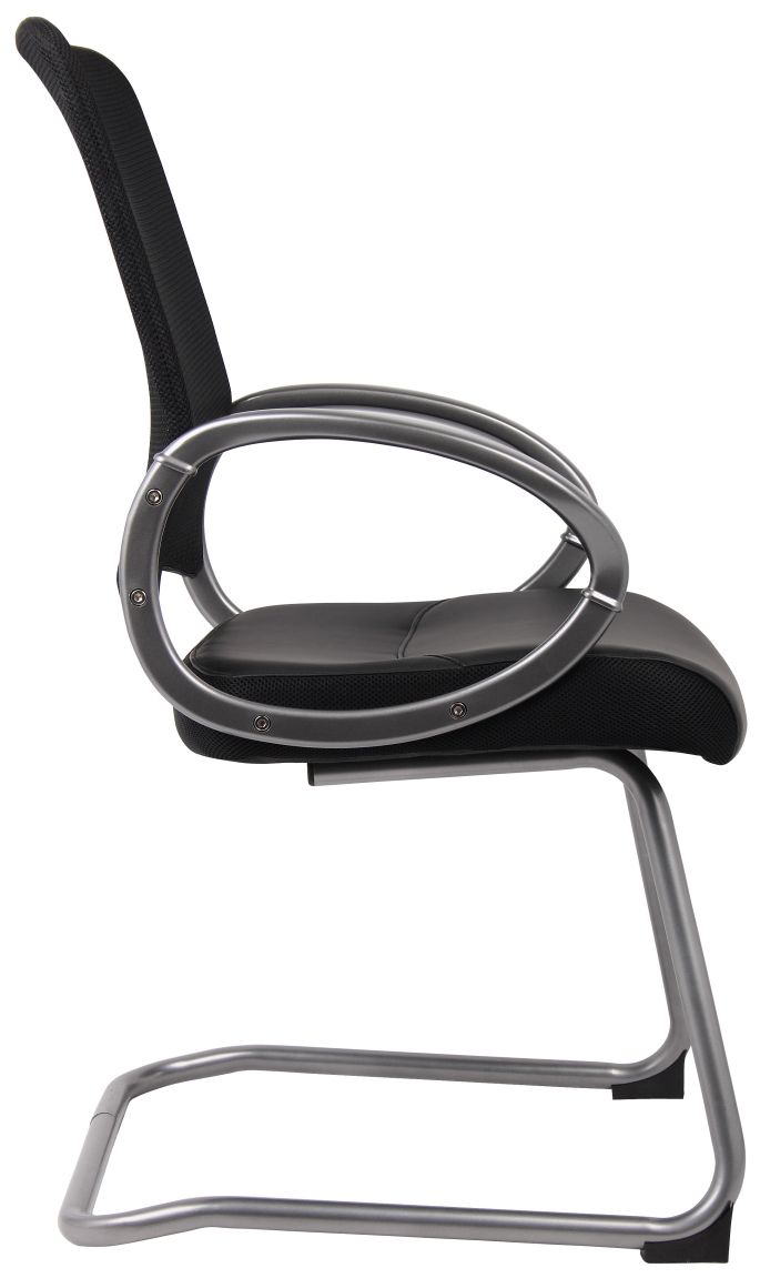 Image 4 Boss Black Mesh Fabric Guest Chair more views