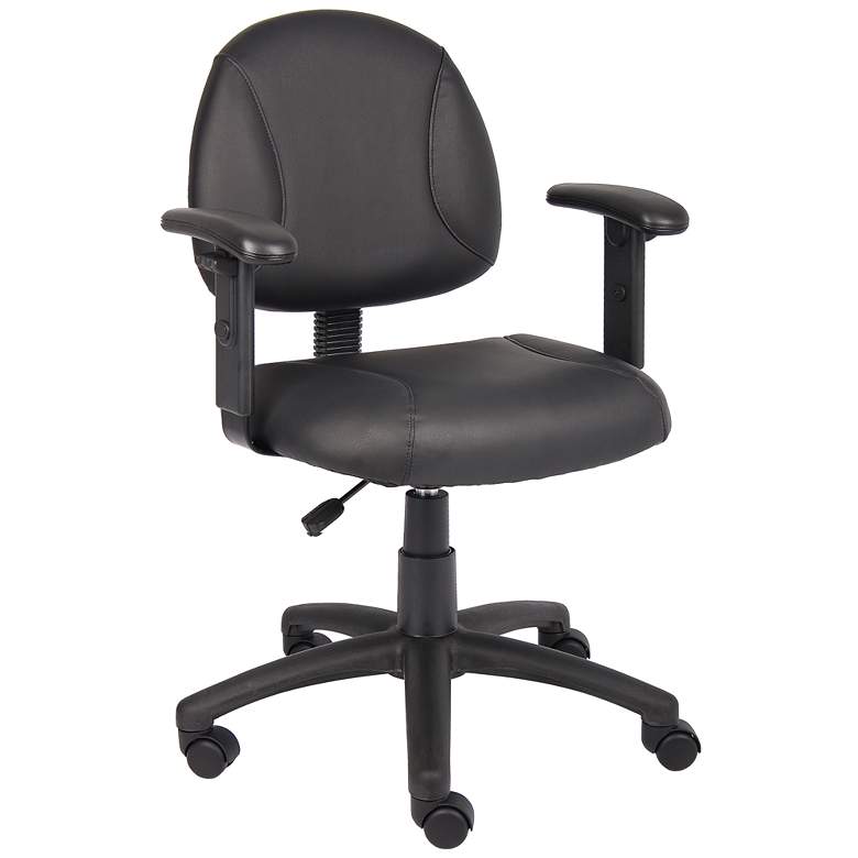 Image 1 Boss Black Posture Chair with Adjustable Arms