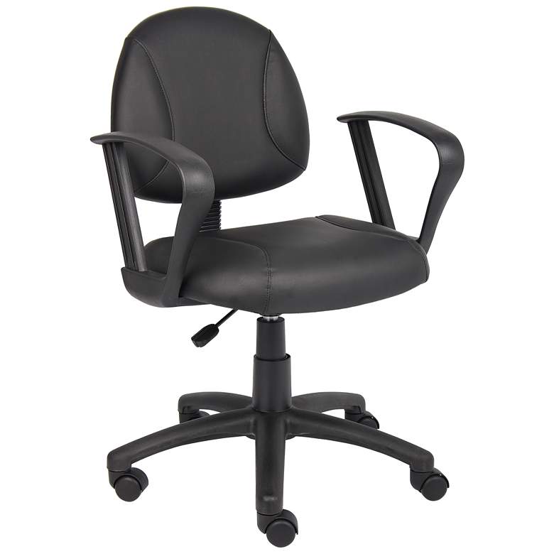 Image 1 Boss Black Posture Chair with Loop Arms
