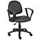 Boss Black Posture Chair with Loop Arms