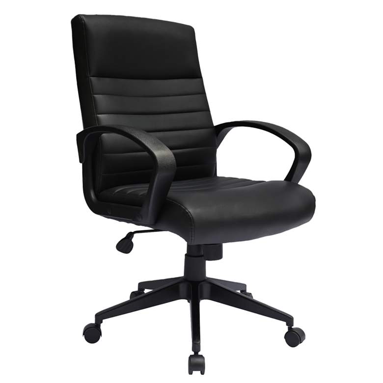 Image 1 Boss Black Ribbed Back Task Chair