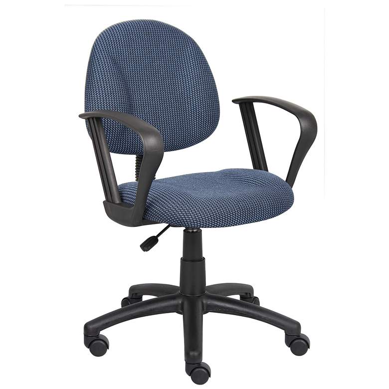 Image 1 Boss Blue Deluxe Posture Chair with Loop Arms