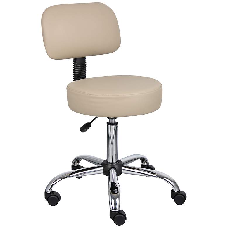 Image 1 Boss Caressoft Beige Medical/Drafting Stool