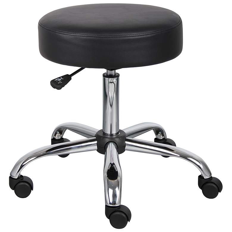 Image 1 Boss Caressoft Black Backless Medical/Drafting Stool