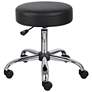 1_Boss Caressoft Black Backless Medical/Drafting Stool