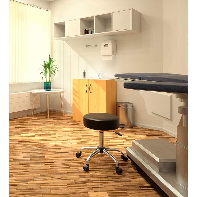 Image 2 Boss Caressoft Black Backless Medical/Drafting Stool more views