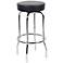 Boss Chrome 29" Black Barstool