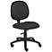 Boss Diamond Armless Black Task Chair