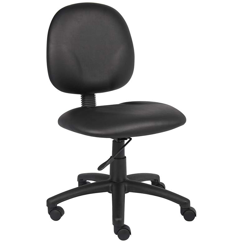 Image 1 Boss Diamond Black Caressoft Armless Task Chair