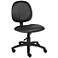 Boss Diamond Black Caressoft Armless Task Chair