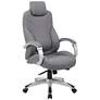 Boss Gray Adjustable Executive Hinged-Arm Office Chair