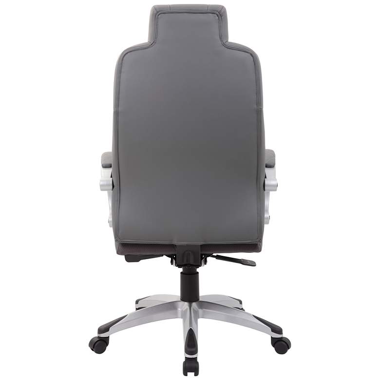 Image 5 Boss Gray Adjustable Executive Hinged-Arm Office Chair more views