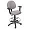 Boss Gray Ergonomic Works Adjustable Drafting Chair