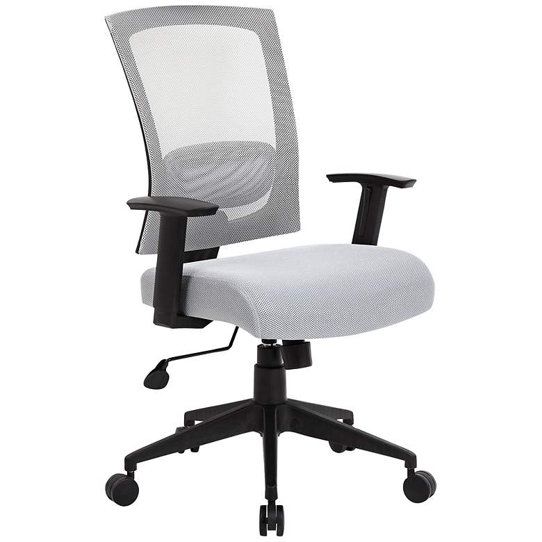 Image 1 Boss Gray Mesh Fabric Adjustable Task Chair