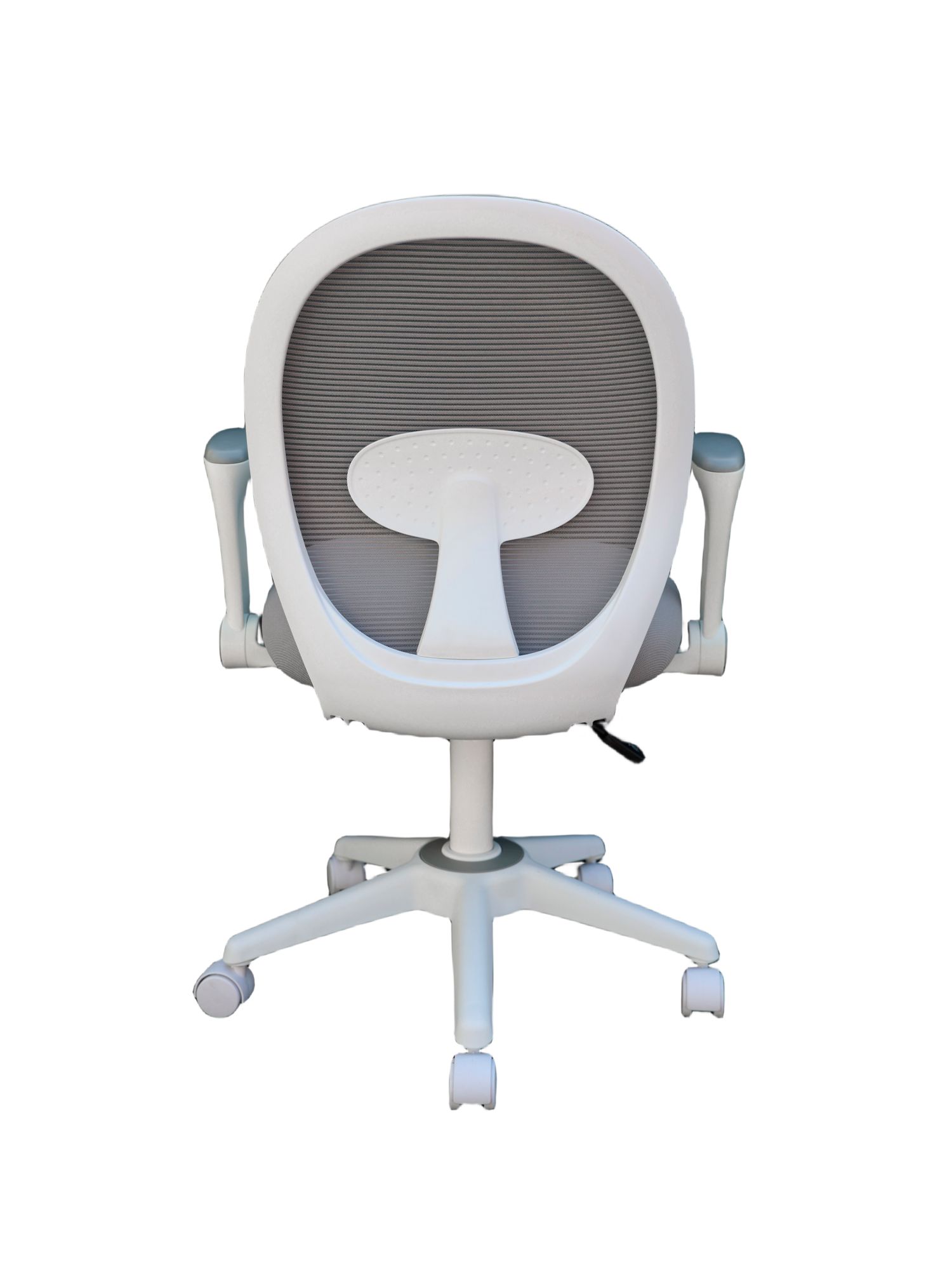 Image 2 Boss Gray Mesh White Frame Flip Arm Task Chair more views