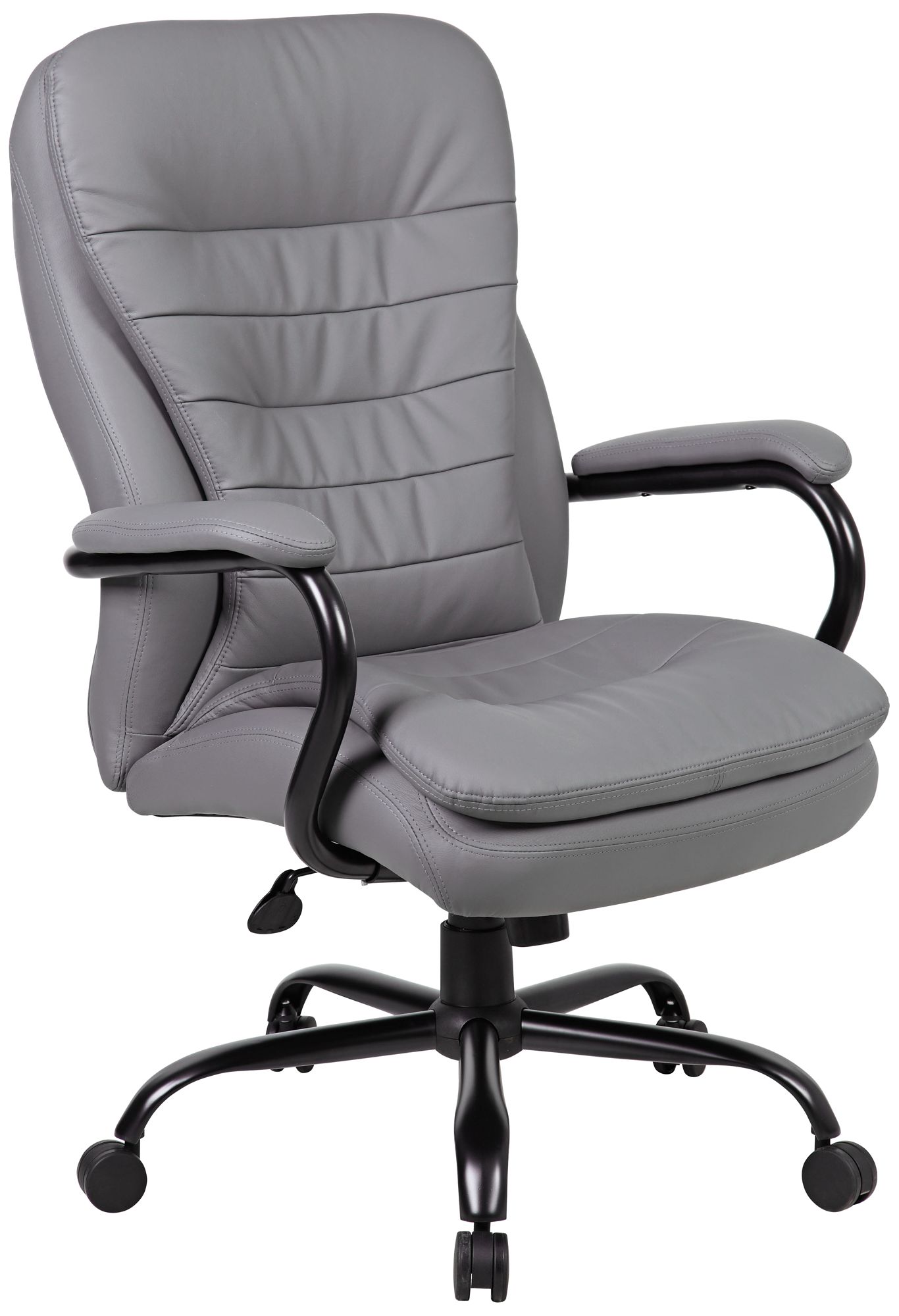 Boss Gray Swivel Adjustable Tiltable Heavy Duty Task Chair