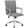 Boss Gray Vinyl Hospitality Chair