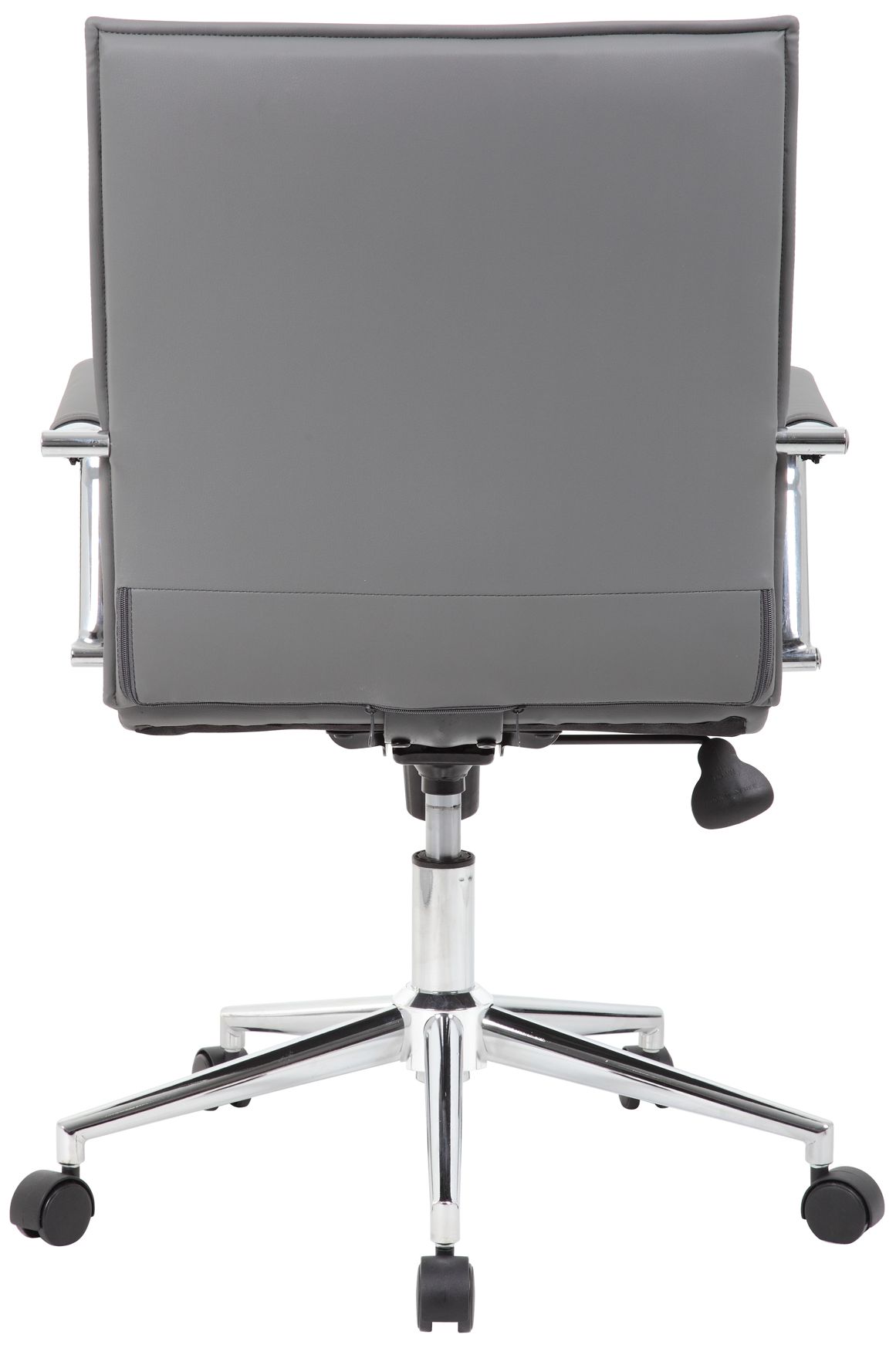 Thumbnail2 of Boss Gray Vinyl Hospitality Chair more views