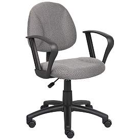 Image1 of Boss Grey Deluxe Posture Chair with Loop Arms