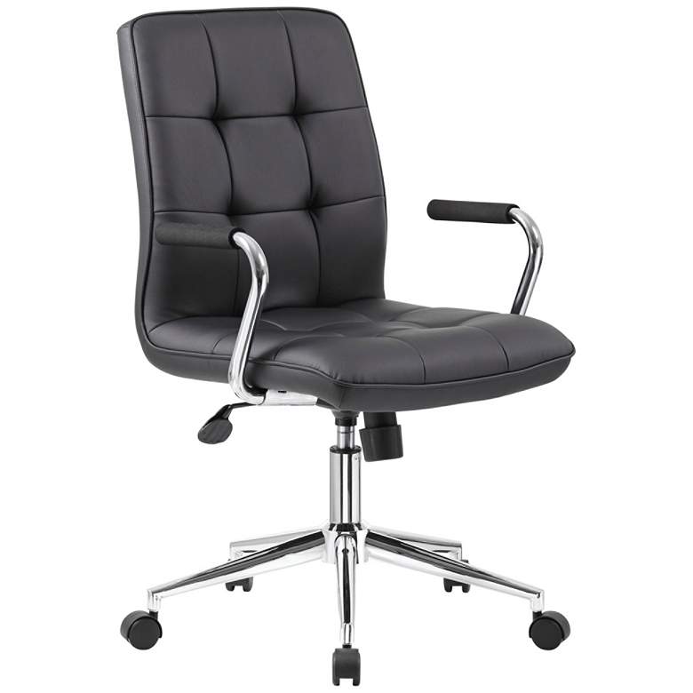 Image 1 Boss Modern Black CaressoftPlus Adjustable Office Chair