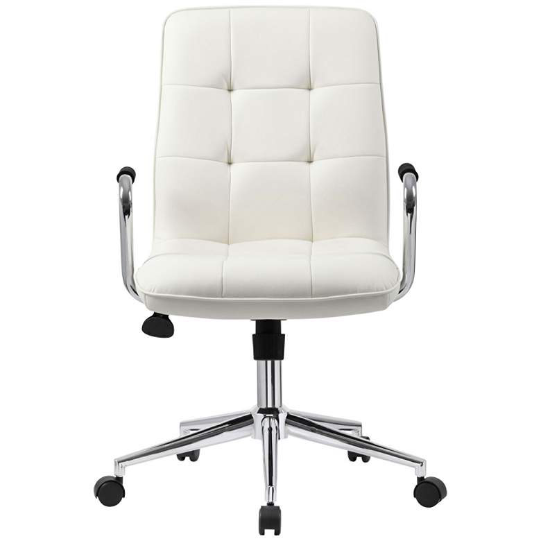 Image 3 Boss Modern White CaressoftPlus Adjustable Office Chair more views