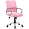 Boss Pink and Pewter Mesh Fabric Adjustable Task Chair