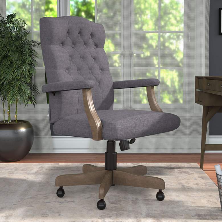 Image 1 Boss Slate Gray Swivel Adjustable Executive Office Chair