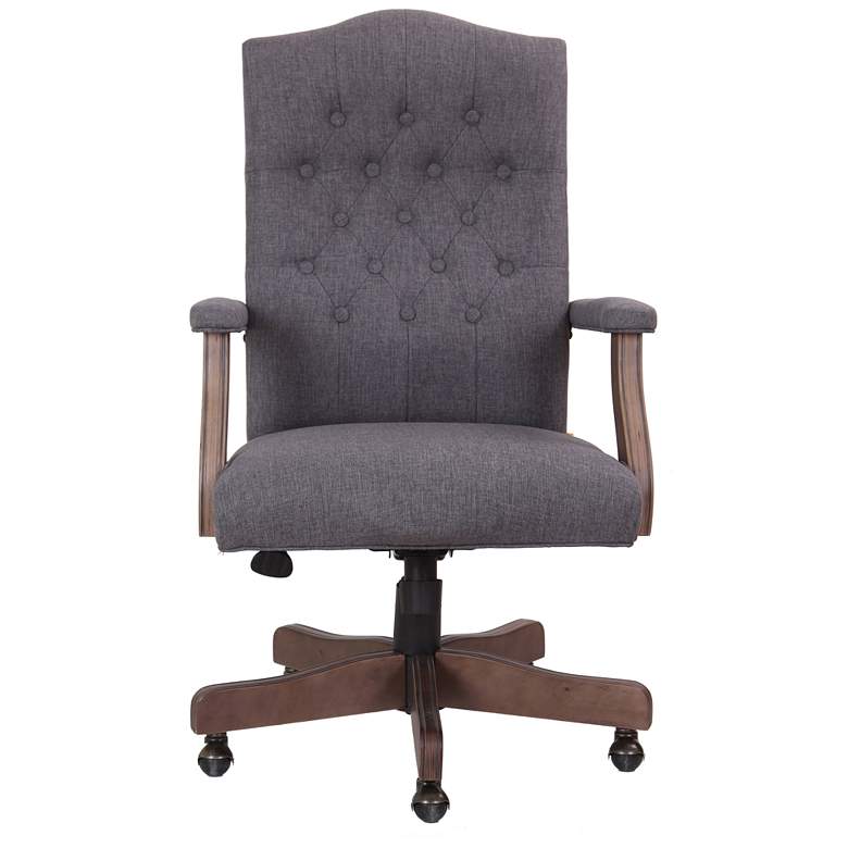 Image 3 Boss Slate Gray Swivel Adjustable Executive Office Chair more views