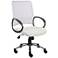 Boss White Mesh Fabric Adjustable Task Chair