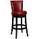 Boston 26" High Red Leather Swivel Counter Stool