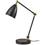 2_Boston Black with Antique Brass Adjustable Desk Lamp more views