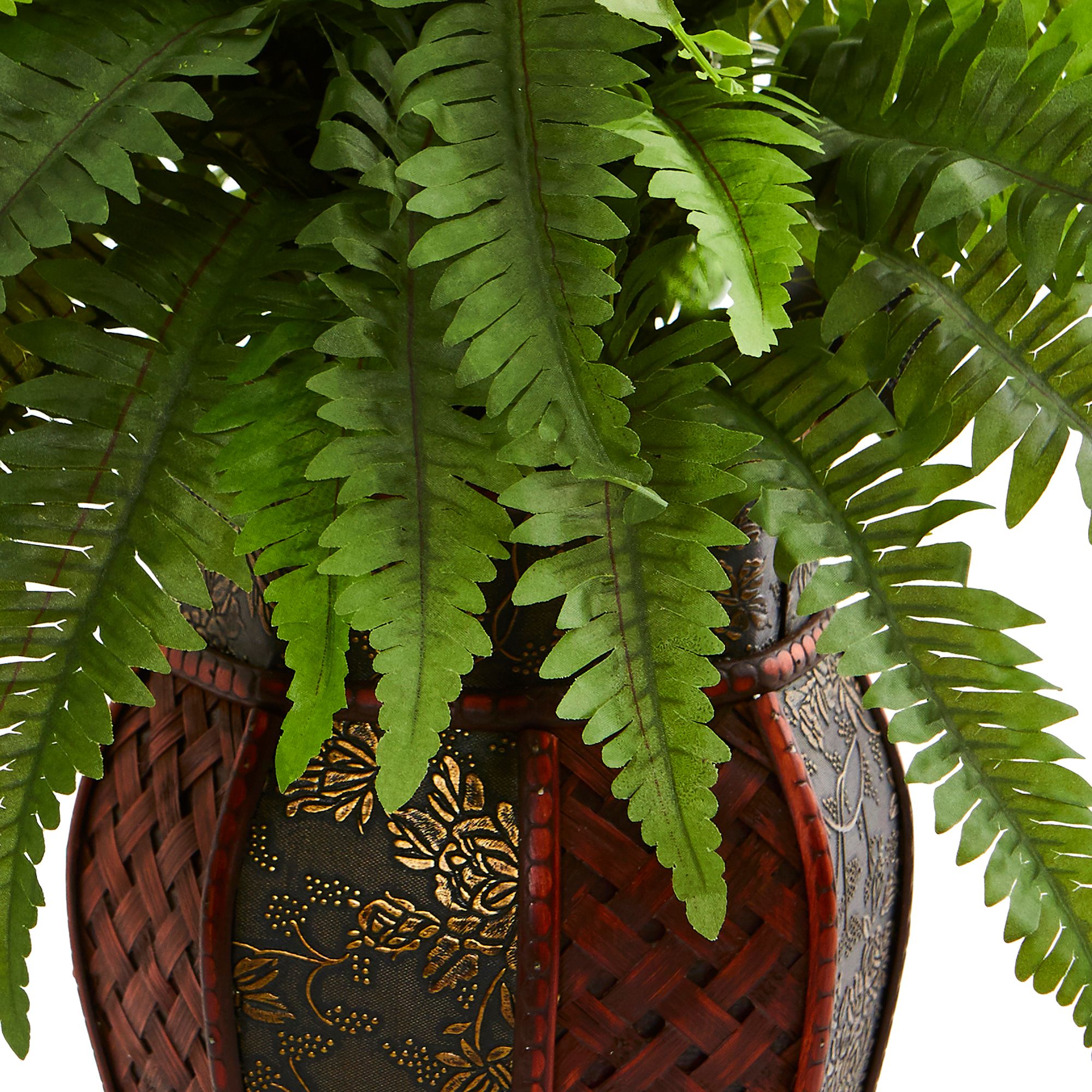 Image 3 Boston Fern Artificial Plant in Decorative Planter more views