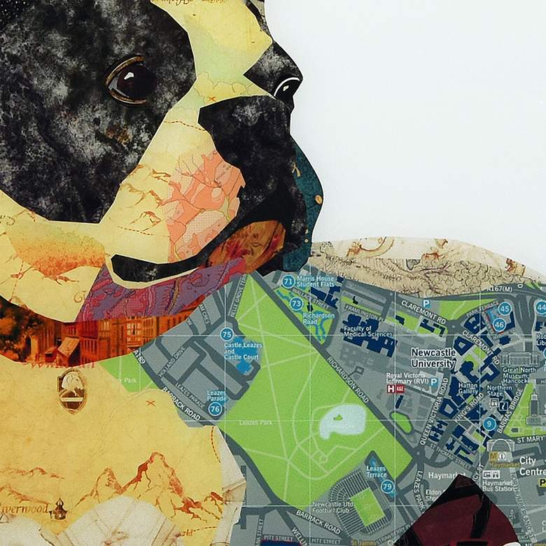 Image 2 Boston Terrier 1 24" Square Reverse Printed Glass Wall Art more views